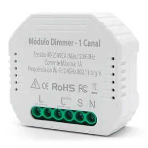 Mini Modulo Dimmer Geonav, 1Canal, 110/220V, Branco, HISBDM