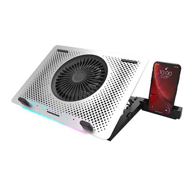 Base Para Notebook Aigo DarkFlash G200, RGB, Até 16 Pol, Prata, DARKFLSH G200-PLUS