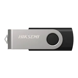Pen Drive Hiksemi Rotary, 64GB, USB 3.0, Preto e Cinza, HS-USB-M200S-64G-U3