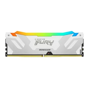 Memoria Kingston Fury Renegade, RGB, 32GB (1x32GB), DDR5, 6000MHz, C32, Branca e Prata, KF560C32RWA-32