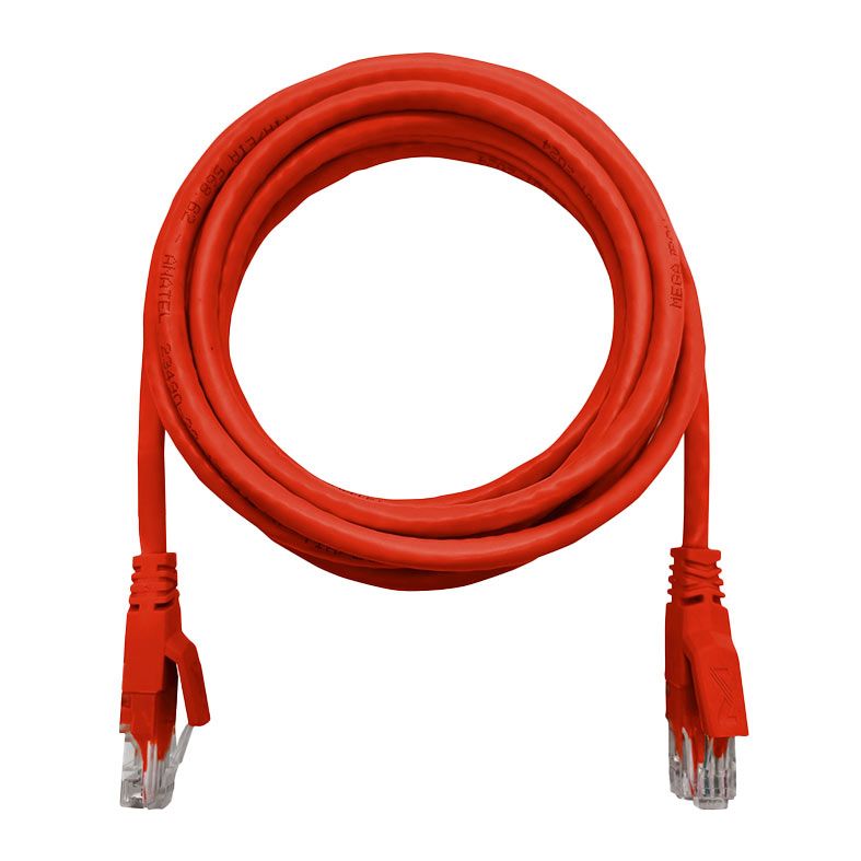 Cabo de Rede Megatron CAT6 3m Vermelho