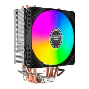 Cooler Para Processador Loving Cool X400B, Rainbow, 120mm, Preto, LC-X400B