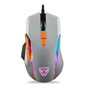 Mouse Gamer Motospeed V90 RGB 10000DPI 9 Botoes Cinza, FMSMS0081CIZ