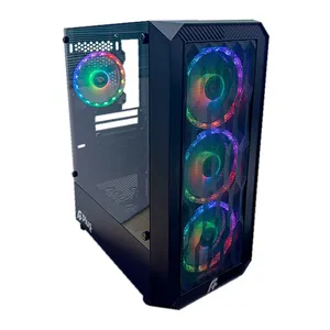 Gabinete Gamer A+ Plus Tech Zohar ATX, Mid-Tower, Lateral De Vidro Temperado, Com 4 Fans, Preto, AP-GB-4780