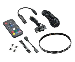 Fita de Led Cablemod Magnetic com Controlador 30cm RGB, CM-LED-15-M30KRGB-RK