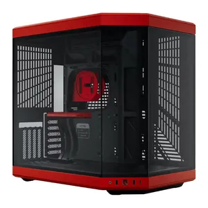 Gabinete Gamer Hyte Y70, Mid Tower, Lateral de Vidro, Preto e Vermelho, CS-HYTE-Y70-BR