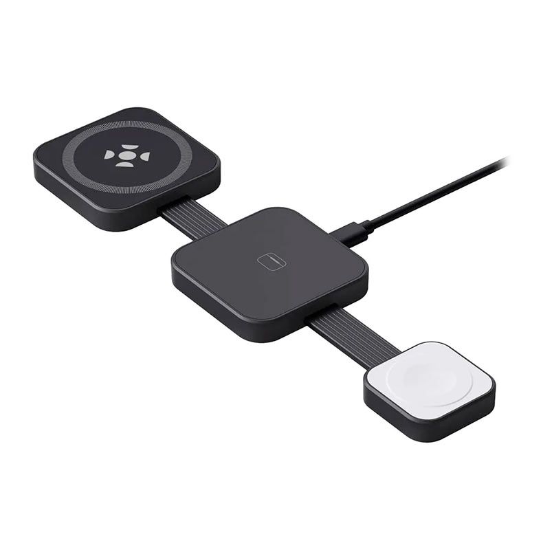 Carregador Por Inducao Fortrek IHC3, 3 em 1, Wireless, Preto, 86966