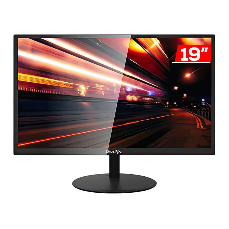 Monitor Brazil PC, 19 Pol, TN, LED, 5ms, 60Hz, HDMI/VGA, BPC-19WE02-B