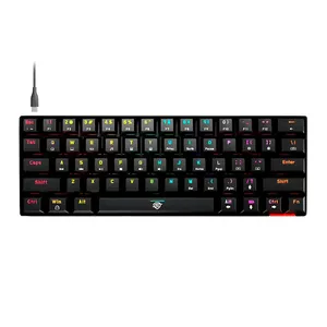 Teclado Mecanico Solid Gear Diamond 60, Rainbow, Switch Outemu Vermelho, Preto, T-200