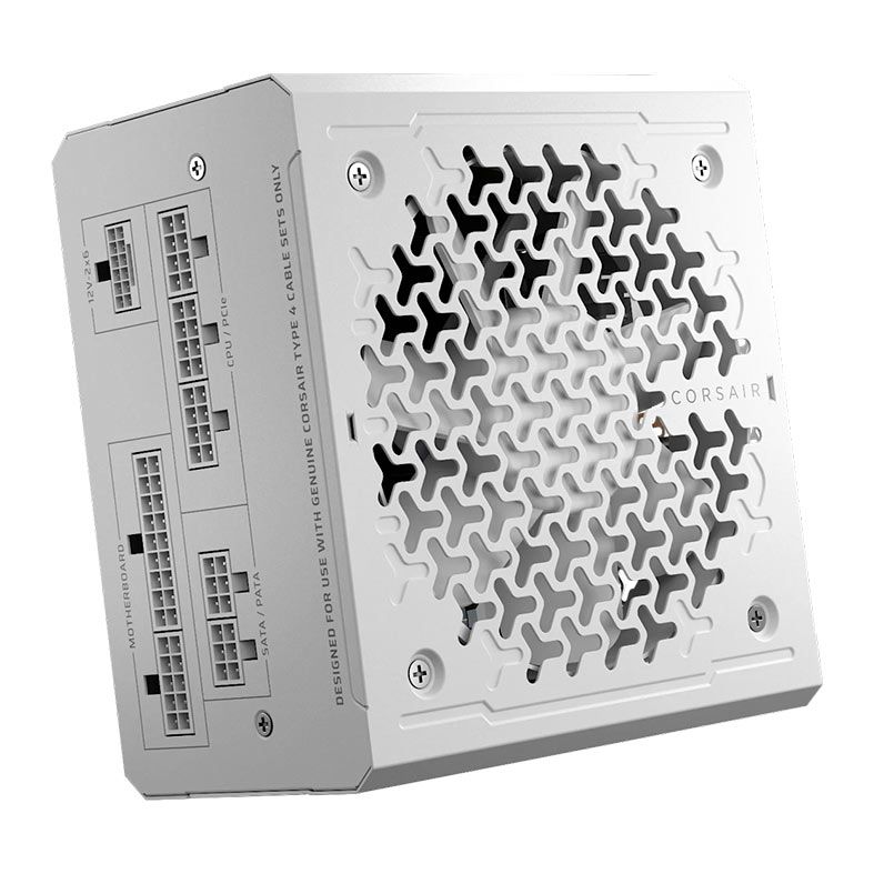 Fonte Corsair RM750e, 750W, Full-Modular, ATX 3.1 PCIe 5.1, Cybenetics Gold, Branco, CP-9020292-BR