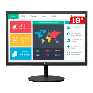 Monitor Zinnia Delfos E19, 19 Pol, TN, HD, sRGB 95, 75Hz, HDMI/VGA, ZNO-DLFE19-BL01