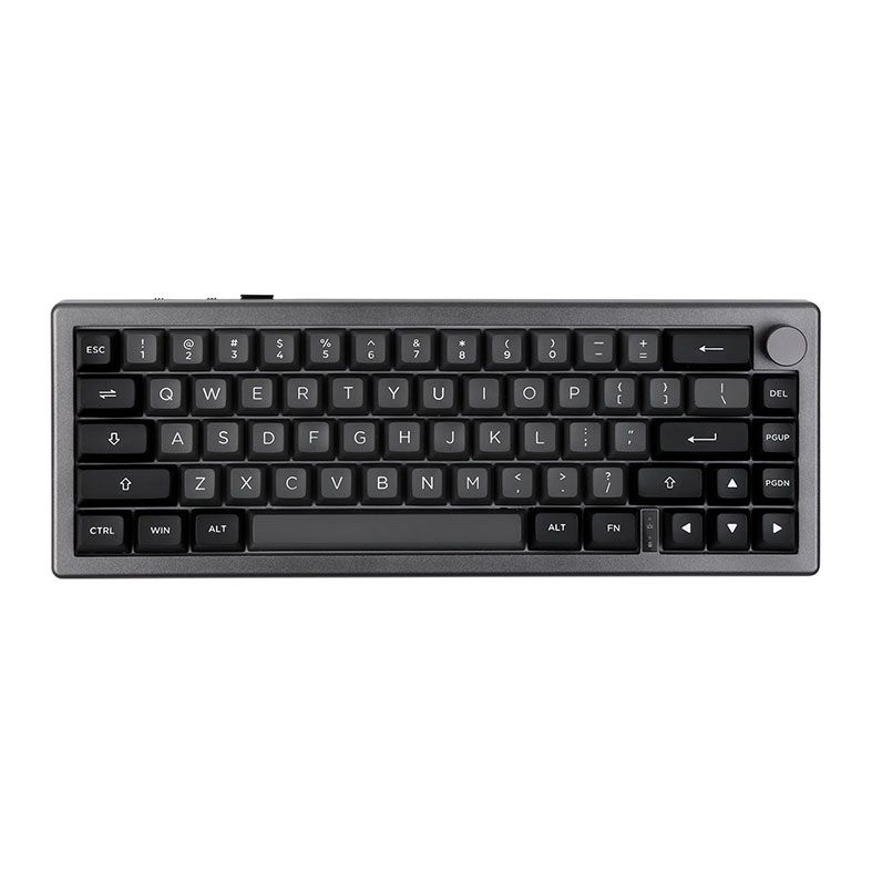 Teclado Mecanico Epomaker EK68 Switch Flamingo Black Silver