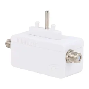 Protetor Eletrico DPS Clamper iClamper Cabo Proteção Coaxial Branco, 009909