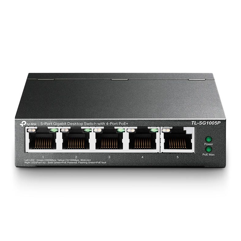 Switch TP-Link 5 Portas Gigabit, TL-SG1005P