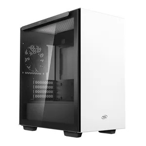 Gabinete Gamer DeepCool Macube 110, Mid-Tower, Lateral de Vidro, Com 1 Fan, Branco, R-MACUBE110-WHNGM1N-G-1