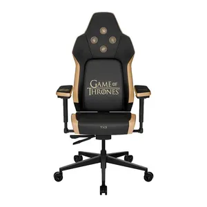 Cadeira Gamer ThunderX3 Game Of Thrones Core Smart, Preto e Dourado, 87001