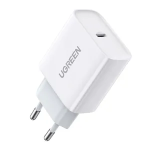 Carregador USB-C UGREEN Pd Fast Charger 20w, Branco, UG-60450
