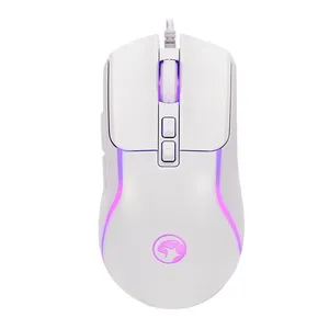 PRE VENDA - Mouse Gamer Marvo M292, RGB, 8000DPI, 7 Botoes, Branco, M292-WH