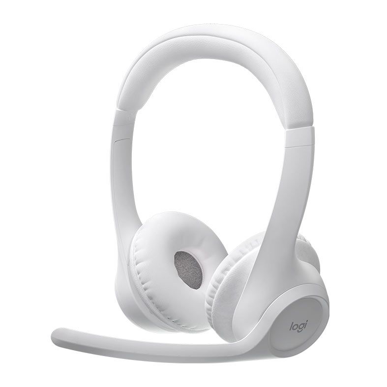 Headset Sem Fio Logitech Zone 300, Bluetooth, Driver 30mm, Branco, 981-001416