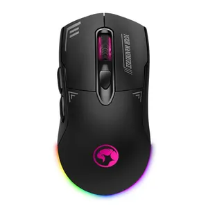 PRE VENDA - Mouse Gamer Marvo M803W, RGB, Wireless, 4800DPI, 7 Botoes, Preto, M803W-BK