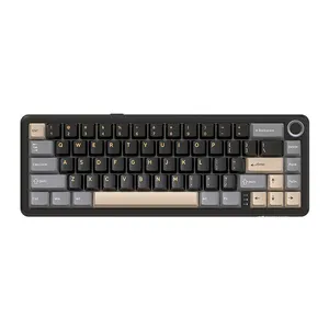 Teclado Mecanico Attack Shark X66, RGB, Switch Strawberry, Tri-Mode, Preto, X66-BLACK