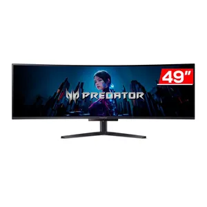Monitor Gamer Acer Predator X49, 49 Pol, OLED, Curvo, Dual QHD, 0.03ms, 240Hz, FreeSync, HDMI/DP, UM.SXXAA.X02