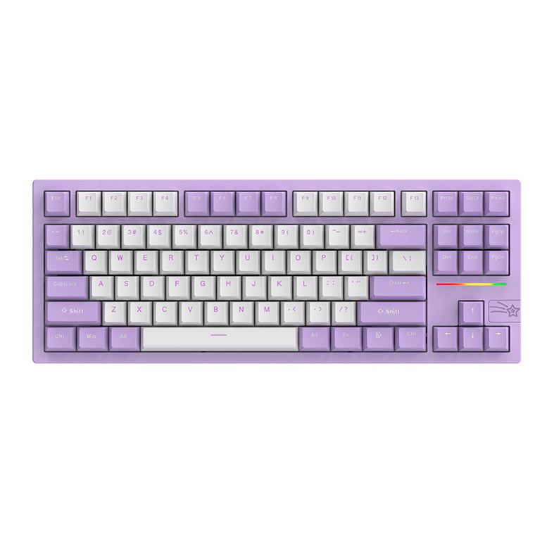 Teclado Epomaker Feker Galaxy80 Marble White