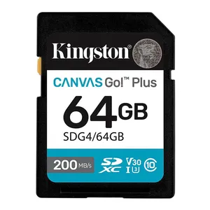Cartao de Memoria Kingston Canvas Go Plus, 64GB, SDXC, C10, UHS-I, V30, SDG4-64GB