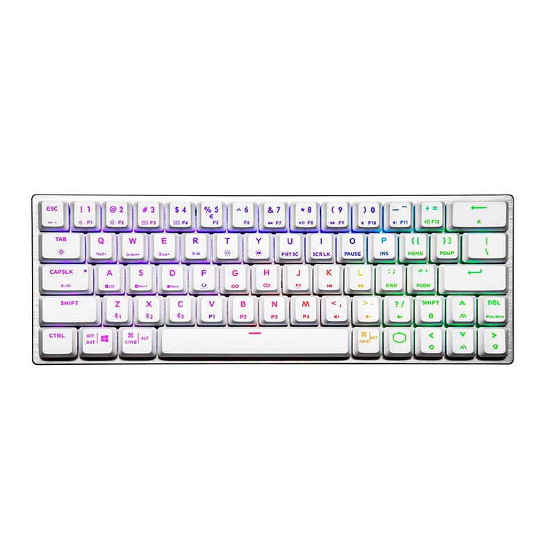 Teclado Mecanico Gamer Cooler Master SK622, RGB, Wireless, Switch Azul, Prata e Branco, SK-622-SKTL1-US