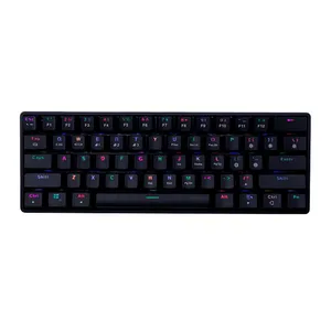 Teclado Mecanico Gamer Dazz MK-60, RGB, Bluetooth, Switch Blue, Preto, 62000096