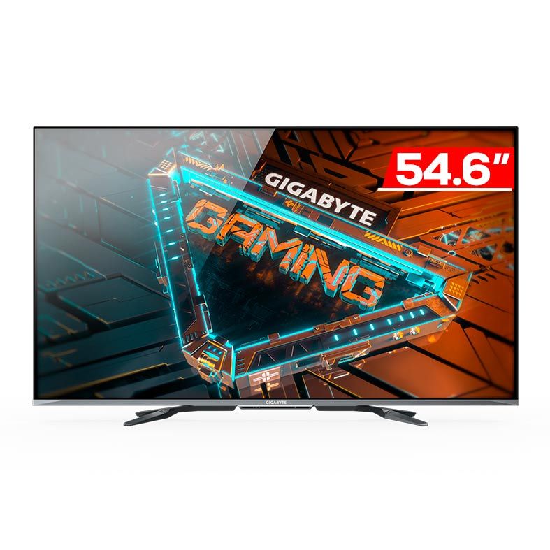 Monitor Gamer Gigabyte S55U, 54.6 Pol, VA, 4K, 2ms, 120Hz, FreeSync Premium, HDMI/USB, S55U