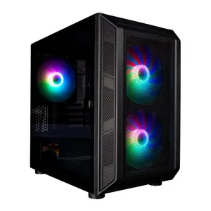 Gabinete Gamer 1STPlayer D3, Mid-Tower, Lateral de Vidro, Preto, D3-BK