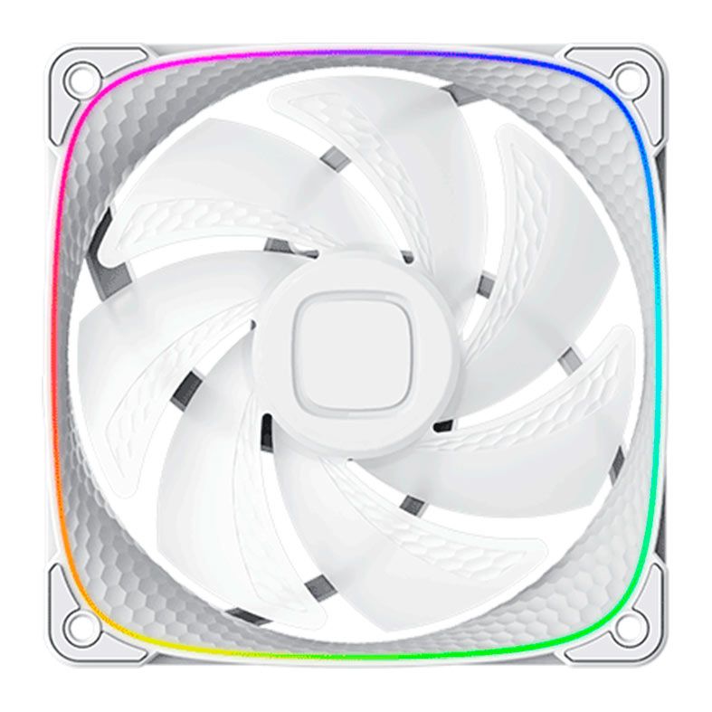 Ventoinha Geometric Future Squama 2503 RGB 140mm Branco