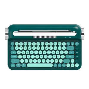Teclado Ajazz AF84 Typewriter Office, Wireless, Verde, AF84-GREEN