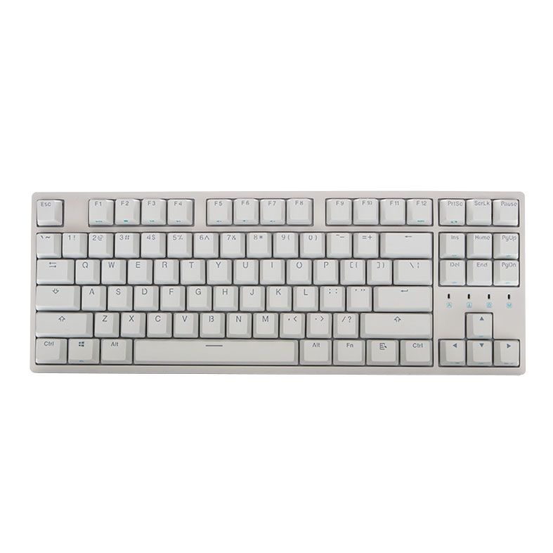 Teclado Mecanico Durgod Taurus K320 Branco Corona Switch Cherry Azul, BDGTC0006AZL