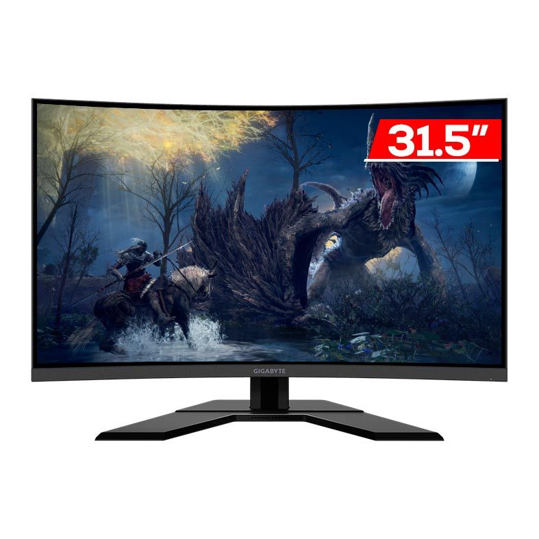 Monitor Gamer Gigabyte G32QC A, 31,5 Pol. VA, Curvo, QHD, 1ms, 165Hz, FreeSync Premium Pro, HDMI/DP, G32QC A