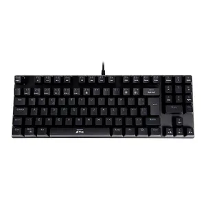 Teclado Mecanico Gamer A+ Plus Tech Barak, Rainbow, ABNT2, Switch Marrom, USB, Preto, AP-KB-3997