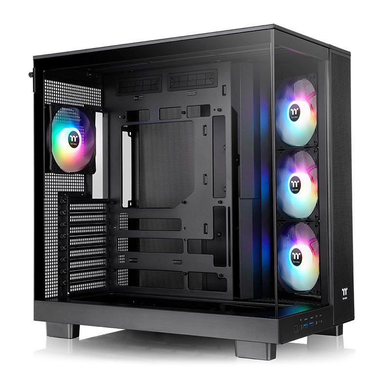 Gabinete Gamer Thermaltake View 380 XL TG Mid-Tower Preto