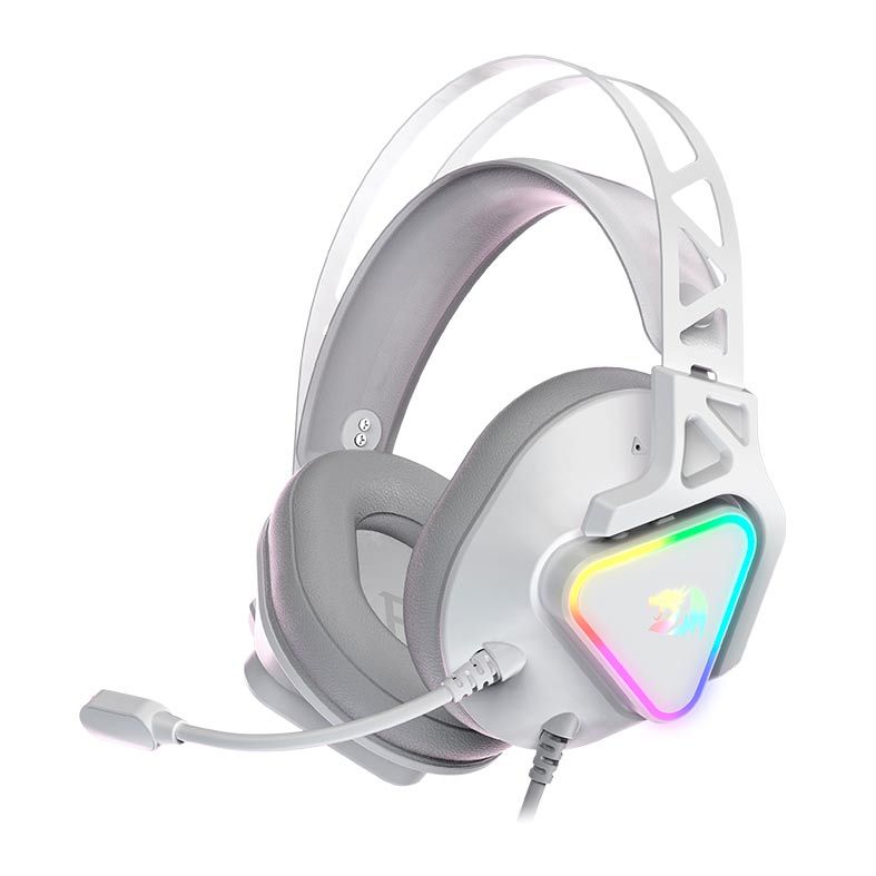 Headset Gamer Redragon Cadmus, RGB, Som Surround 7.1, Drivers 53mm, Branco, H370W-RGB