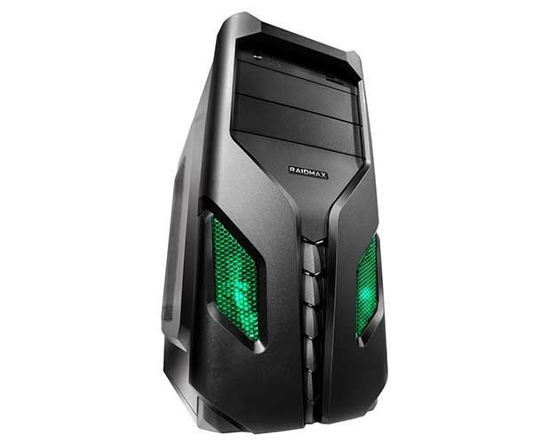 Gabinete Raidmax EXO Preto/Verde, 108BG