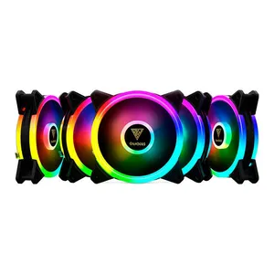 Kit Ventoinhas Gamdias Aeolus M2 1205R RGB 5x120mm com Controle, M2-1205R