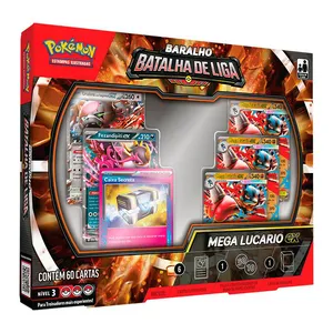 Pokémon TCG, Baralho Batalha De Liga Mega Lucario Ex, 60 cartas, 4444410360
