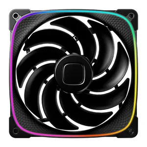 Ventoinha Geometric Future Squama 2503R-14B, ARGB, 140mm, Preto, GEO-S2503RB-14S