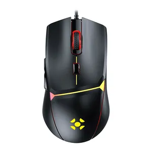 Mouse Gamer Fortrek Crusader, Rainbow, 12800DPI, 6 Botoes, Preto, 70526