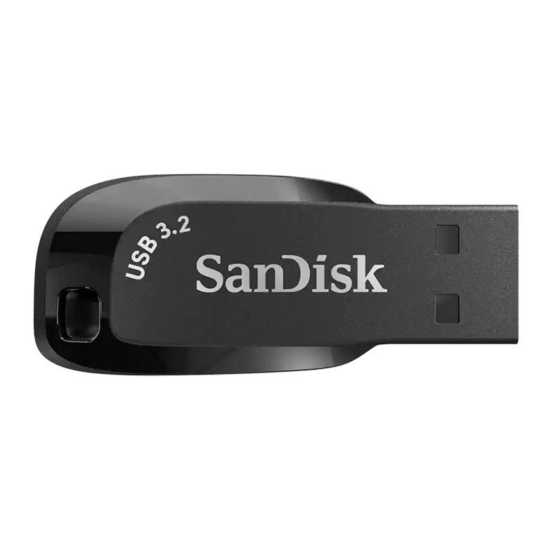 Pen Drive SanDisk Ultra Shift, 64GB, USB 3.2, Preto, SDCZ410-064G-G46