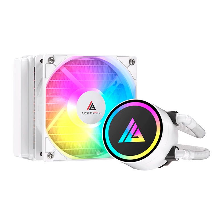 Water Cooler Acegeek E120 Rainbow 120mm Branco