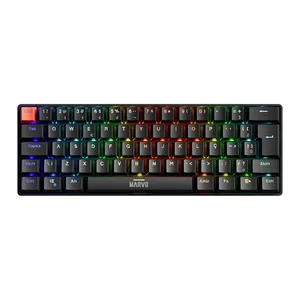 Teclado Mecanico Marvo KG933G RGB ABNT2 Switch Vermelho Preto