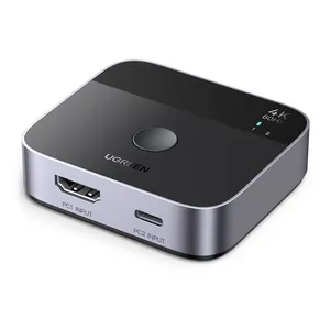 Switch HDMI Ugreen 1P Entrada HDMI/ 2P Entrada USB-C/ 1P Saida HDMI, AW503