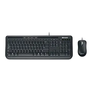 Kit Teclado e Mouse Microsoft Wired 600, ABNT2, USB, Preto, APB-00005