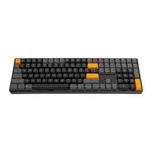 Teclado Mecanico Aigo GD108 Brown Sugar, Wireless, Switch Azul, Preto e Cinza, GD108-BS-BL